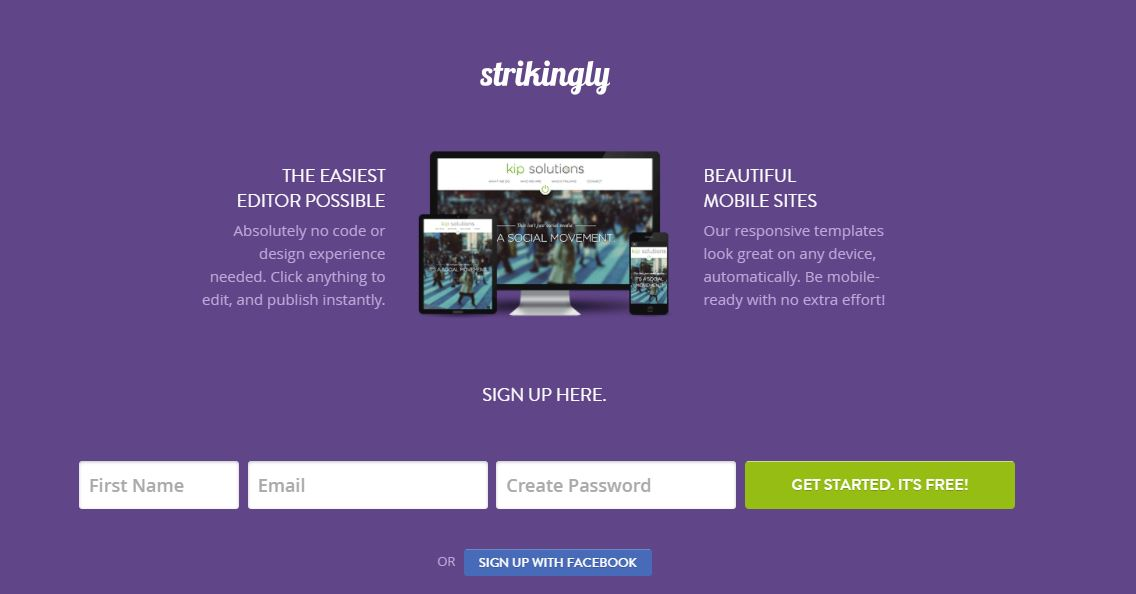 Strikingly sign up Strikingly sign up